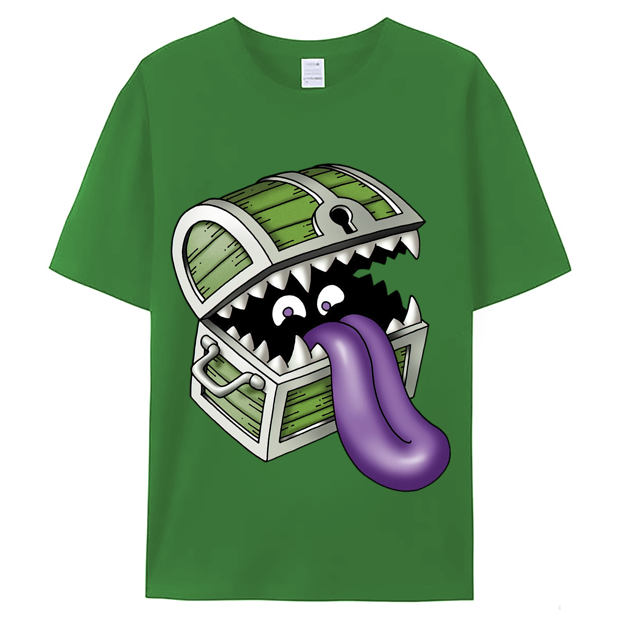 （画像用） ドラゴンクエスト Doragon Kuesuto Dragon Quest レディースカジュアルプリントTシャツ（綿100％）